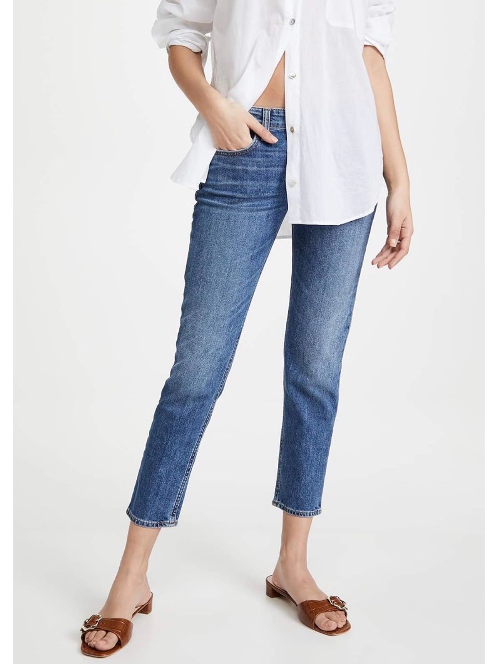 Rag & Bone Dre Low-Rise Slim Boyfriend Jeans Julienne 28